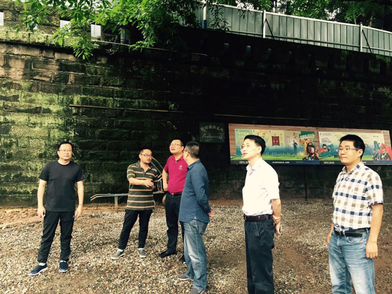杜磊局長調研瀘順起義紀念地環(huán)境整治工程建設工作