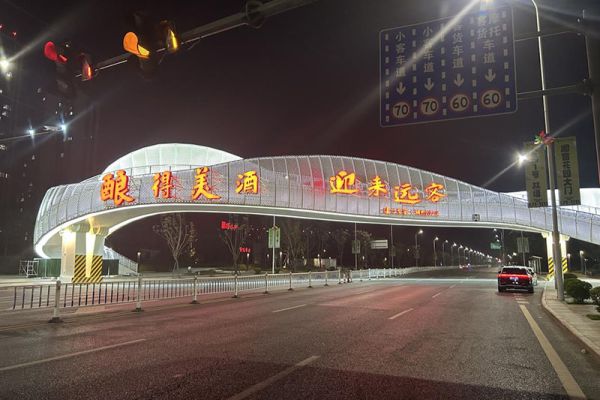 匠心通衢 九獅路高鐵站前廣場過街天橋竣工投用